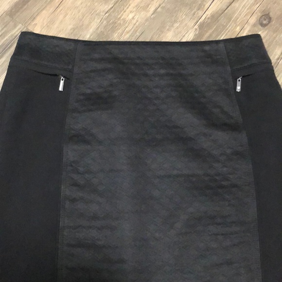 White House Black Market Skirt Black Pencil SZ 10 - Picture 5 of 8